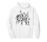 Marvel Avengers Hulk Iron Man Thor cap & Black Widow Group Felpa con Cappuccio