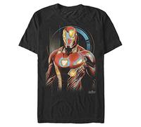 Marvel Avengers: Infinity War - Ironman Glow Unisex Crew Neck T-Shirt Black S