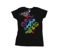 Marvel Avengers Infinity War Maglietta Icone Arcobaleno Donna (BI9252)
