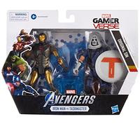 Marvel Avengers - Iron Man Contro Taskmaster (Confezione da 2 Action Figure 15 cm, Serie Gamerverse Ispirata al Videogioco Avengers)