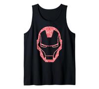 Marvel Avengers Iron Man Helmet Rose Filled Silhouette Canotta