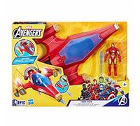 La nave di Iron Man con 1 figurina 10 cm inclusi, 4 anni, Avengers, Marvel