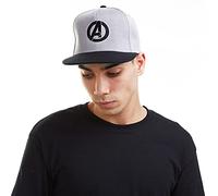 Marvel Avengers Logo Berretto da Baseball, Grigio (Grey/Black GBK), Taglia Unica Uomo