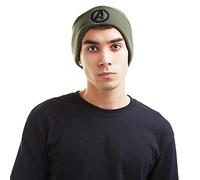 Marvel Avengers Logo Cuffia, Verde (Olive Old), Taglia Unica Uomo