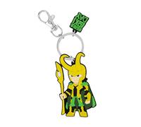 Avengers Loki Cartoon Silicone Verde e Giallo Charm Portachiavi GH00334RL.PH, Verde e giallo., Taglia unica, Cartoni