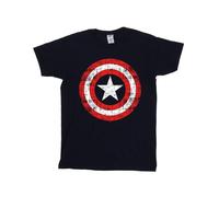 Marvel Avengers Maglietta Ampia Capitano America Scudo Graffiato Donna (BI4700)
