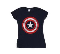 Marvel Avengers Maglietta Capitano America Scudo Graffiato Donna (BI3797)