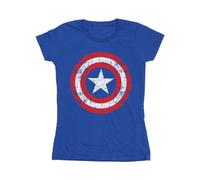 Marvel Avengers Maglietta Capitano America Scudo Graffiato Donna (BI3797)