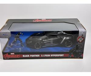 Marvel Avengers Nero Panther Figura & Lykan Hypersport 2017 1:24 Jada 253225004