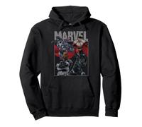 Marvel Avengers Nick Fury War Machine Falcon Black Panther Felpa con Cappuccio