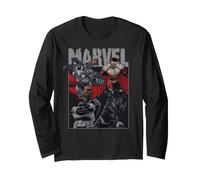 Marvel Avengers Nick Fury War Machine Falcon Black Panther Maglia a Manica