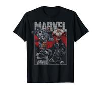 Marvel Avengers Nick Fury War Machine Falcon Black Panther Maglietta