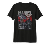 Marvel Avengers Nick Fury War Machine Falcon Black Panther Maglietta Premium