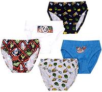 Marvel - Avengers - Pantaloni per Ragazzi - Slip in Morbido Cotone - Pantaloni Avengers per Ragazzi - Confezione da 5 con 5 Disegni Diversi - Capitan America, Iron Man, Hulk, Thor - Mix Blu/Grigio