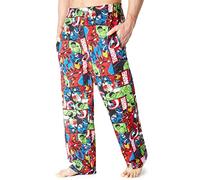 Marvel Avengers Pantaloni Pigiama Uomo Comoda Pantalone Cotone - Regalo Uomo e Ado(Multiplo Avengers, XL)