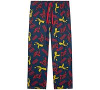 Marvel Avengers Pantaloni Pigiama Uomo Comoda Pantalone Cotone - Regalo Uomo e Ado (Multiplo Deadpool Wolverine, XL)