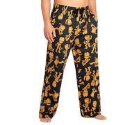 Marvel Avengers Pantaloni Pigiama Uomo Comoda Pantalone Cotone - Regalo Uomo e Ado (Nera/Marrone Groot, L)