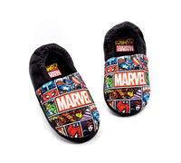 Marvel Avengers Pantofole Ragazzi Bambini Comic House Scarpe Mocassini, Nero, 37 EU