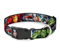 MARVEL AVENGERS Plastic Clip Collar Marvel Avengers Superheroes CLOSE-UP Small
