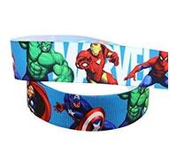 Marvel Avengers Super Hero 2 m x 22 mm Nastro Grosgrain per torte di compleanno del regalo regalo Ribbon Craft