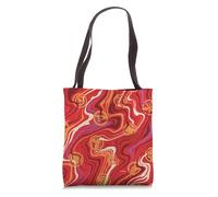 Marvel Avengers Super Hero Icons Retro Swirls Red Tote Bag