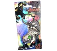 Marvel Avengers Thanos Infinito Gauntlet Argento Portachiavi Peltro Portachiavi