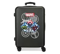 Marvel Avengers The Avengers Heroes Valigia media nera 46x65x23 cm ABS rigido Chiusura a combinazione laterale 56L 3,22 kg 4 Ruote doppie