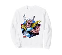 Marvel Avengers The Mighty Thor Odinson Retro Comic Portrait Felpa
