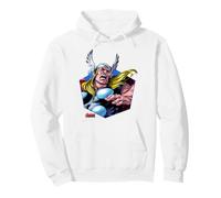 Marvel Avengers The Mighty Thor Odinson Retro Comic Portrait Felpa con Cappuccio
