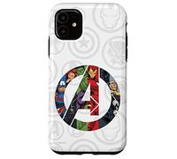Marvel Avengers Un Logo con Super Heroes Custodia per iPhone 11