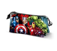 Marvel Avengers Unit-Astuccio Triplo, Multicolore 23 x 11 cm