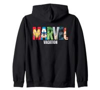 Marvel Avengers Vacation Matching Group Trip Logo Felpa con Cappuccio