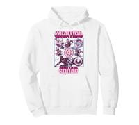 Marvel Avengers Vacation Squad Assemble Avengers Heros Felpa con Cappuccio