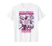 Marvel Avengers Vacation Squad Assemble Avengers Heros Maglietta