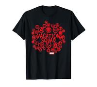 Marvel Avengers Vacation Squad Assemble Avenger's Logos Maglietta
