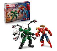 Marvel Battaglia Mech Spider Man vs Doc Ock Giocattolo dei Supereroi con 2