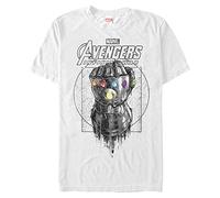 Marvel Big & Tall Ancient Gauntlet Men's Tops Short Sleeve Tee Shirt, White, 3X-Large