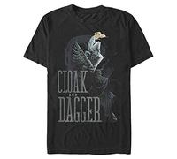 Marvel Big & Tall Classic Dagger's Edge Men's Tops Short Sleeve Tee Shirt, Black, 3X-Large