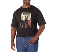 Marvel Big & Tall Classic Inbaders Men's Tops Short Sleeve Tee Shirt, Black, 3X-Large