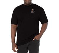 Marvel Big & Tall Classic Pocket Pool Men's Tops Short Sleeve Tee Shirt, Black, 4X-Large