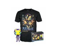 MARVEL: BLACK LIGHT - POP FUNKO & TEE BOX RESCUE 9CM (T-SHIRT S)