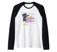 Marvel Black Panther First Day of School Back to School Maglia con Maniche Raglan