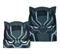Marvel Black Panther Roll Down Cuff Beanie Hat, Nero, Taglia Unica, Nero, Taglia Unica