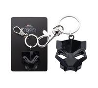 Marvel Black Panther Wakanda Forever Maschera Portachiavi Metallo Nera