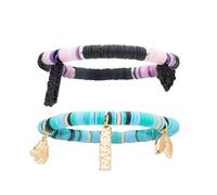 Marvel Black Panther: Wakanda Forever Set Di Bracciali Puka Namor In 2 Pezzi