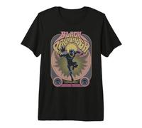 Marvel Black Panther Wakanda Forever Vintage 70's Art Style Maglietta Premium
