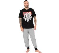 Marvel Black Set pigiama a manica corta e gamba lunga Uomo