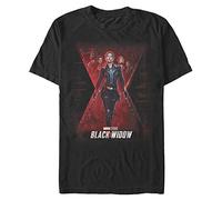 Marvel Black Widow-Official Poster Organic Short Sleeve T-Shirt, Unisex