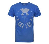 Marvel Blu Avengers Shield Logo T-shirt a maniche corte Uomini