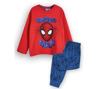 Marvel Blu Spider Man front Print Pigiama a maniche lunghe a gamba lunga Ragazzi